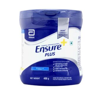 Ensure Plus Powder – Vanilla Flavour 400 gm (Pet Jar)