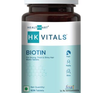 HealthKart HK Vitals Biotin (10000 mcg), 90 tablet(s), Unflavoured