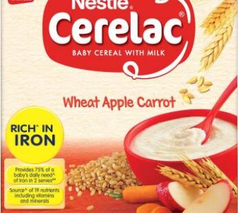 Nestle CERELAC Baby Cereal from 6 Months + with Four Flavors – Wheat Apple Carrot