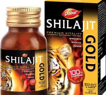 Dabur Capsules – Shilajit Gold for Strength, Stamina & Power, 20 Capsules