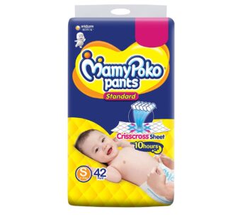 Mamy Poko Pants Standard Diaper – Small size (Pack of 42),Clear