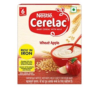 Nestle CERELAC Baby Cereal from 6 Months + with Four Flavors – Wheat Apple