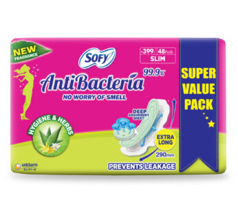 Sofy Anti Bacteria Extra Long Sanitary Pads – 48 Pieces