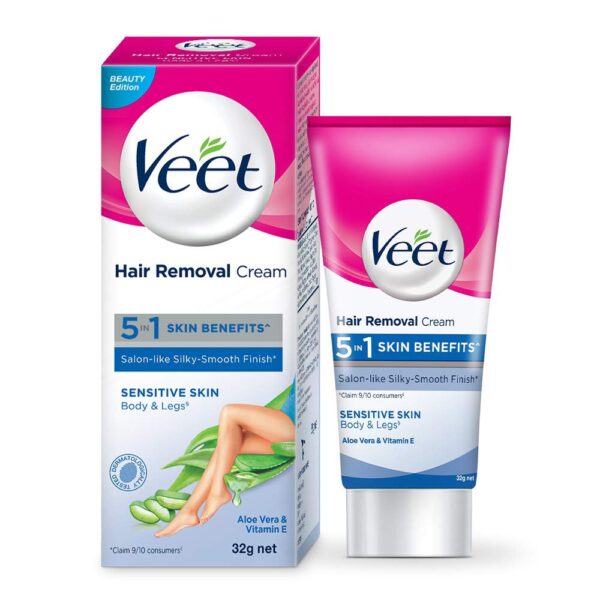 Veet Hair Removal Cream for Sensitive Skin, 32gm