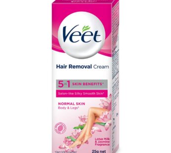 Veet Silk & Fresh Hair Removal Cream, Normal Skin – 25gm