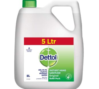 Dettol Original Germ Protection Alcohol based Hand Sanitizer Refill Jar, 5L